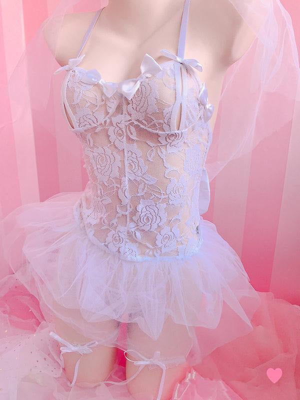 Bridal bodysuit lingerie - bodysuits - bridal - bride - coquette - cosplay