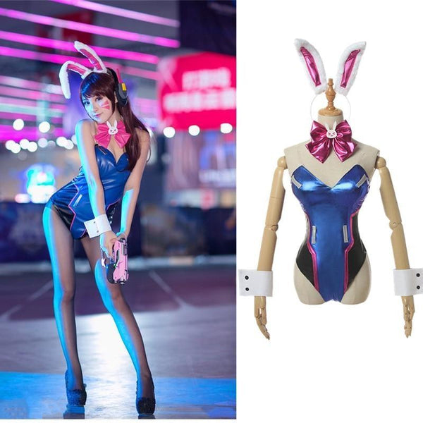 Holographic D.VA Cosplay Set - bikini, bikinis, bra, cosplay, cosplayer