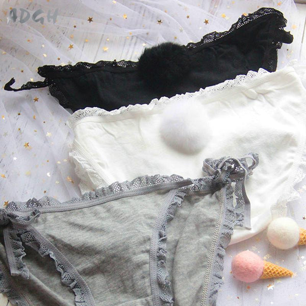 Bunny tail undies - baby bunny - rabbit - tail - underwear - cute