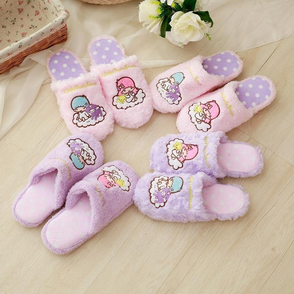 Dreamy bedtime slippers - fairy kei - feetwear - footwear - furry - fuzzy