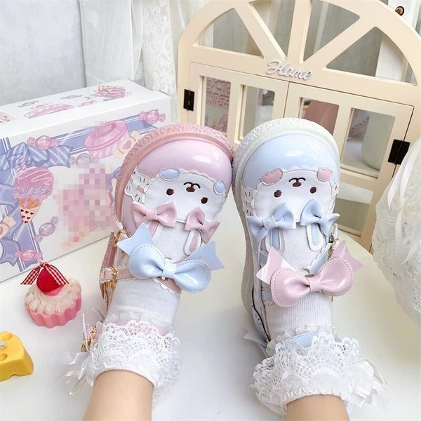 Tiny Bun Lolita Mary Janes - bunnies, bunny, bunny shoes, fairy kei, footwear Kawaii Babe