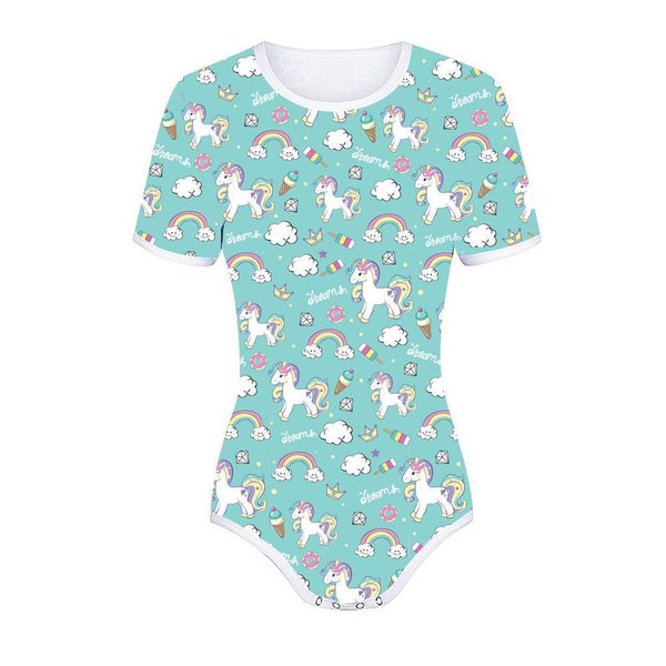 Unicorn bodysuit - adult onesie - onesies - bodysuit - girly - magical unicorn