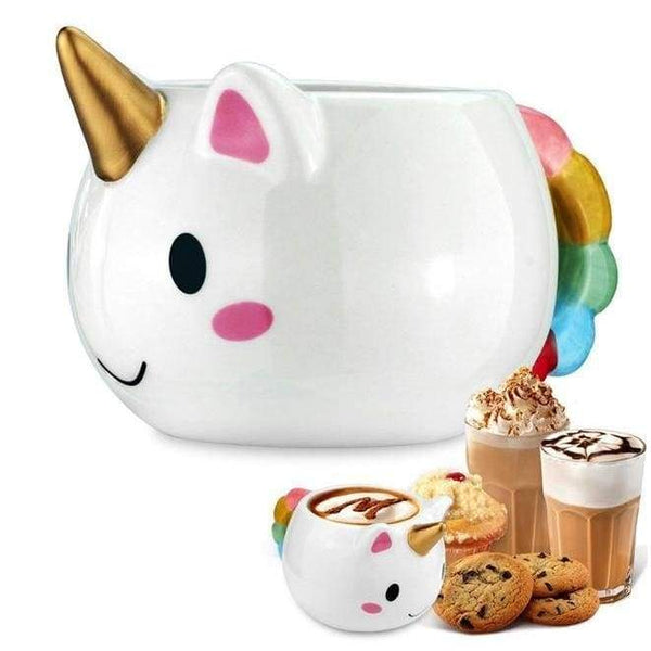 Unicorn ceramic mug - big unicorn - coffee cup - cups - drinking glass